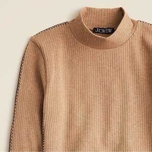 J. Crew Premium Rib Turtleneck with Whipstitch Trim
